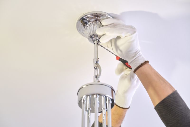 Chandelier Bulb Installation